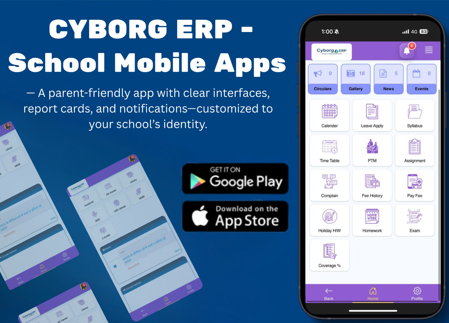 ERP On Mobile,erp mobile app,erp mobile application
